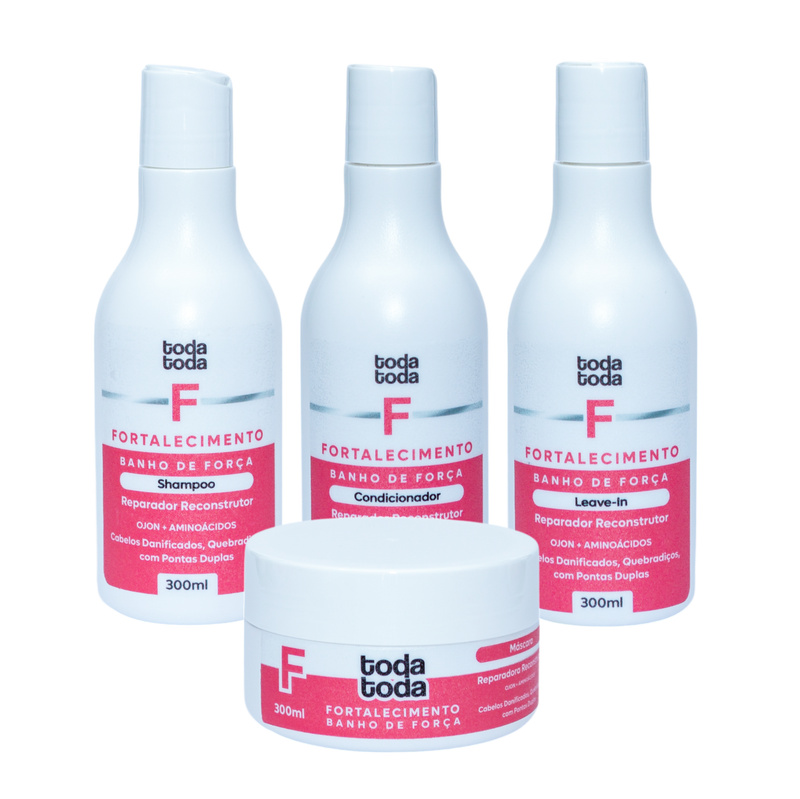 Kit Banho de Força TodaToda Fortalecimento 4 Itens